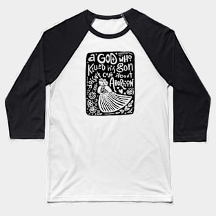 Abortion - black ink Baseball T-Shirt